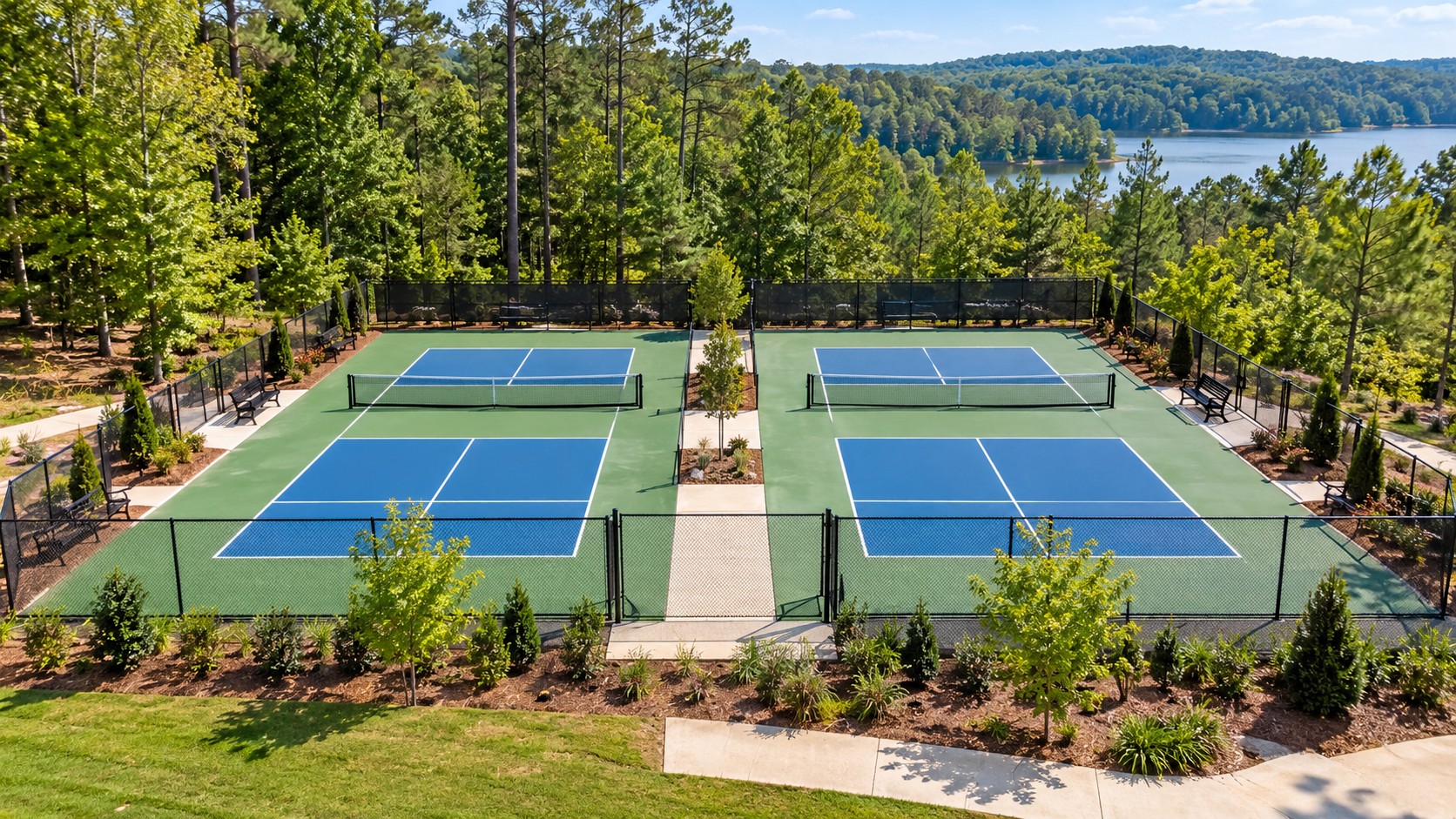 Community pickleball courts design inspiration